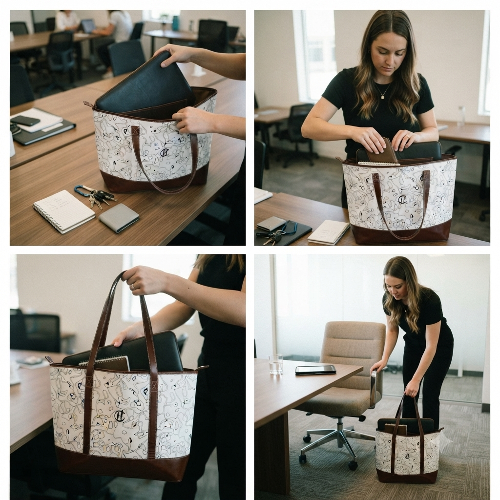 HUMANCHIC Atelier Everyday Marble Sketch Tote — Women