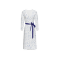 Humanchic Wave dress Wrap Dress - White/Navy