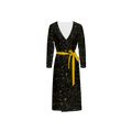 Humanchic Wave dress Wrap Dress - Black/Gold