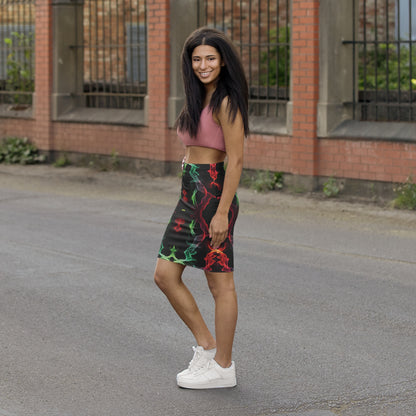 Zephyr Midi-Waist Pencil Skirt #PY