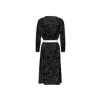 Humanchic Wave dress Wrap Dress - Black/White