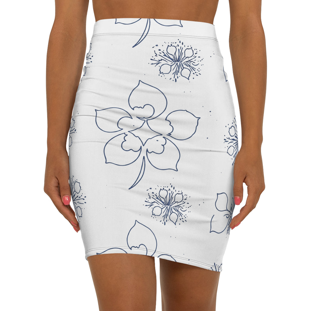 Trevor Mid-Waist Pencil Skirt
