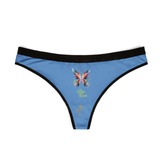 Take Care Women's Thongs Underwear Light BLUE #PY