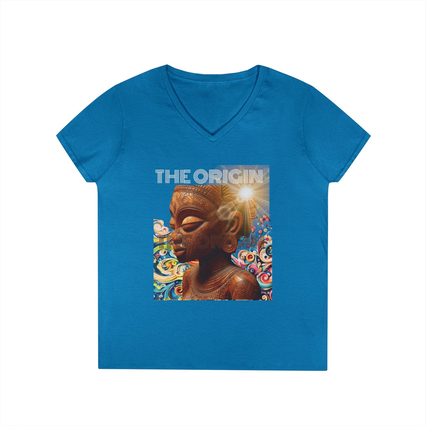 African Origin V-Neck T-Shirt #PY