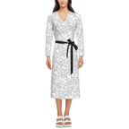 Humanchic Wave dress Wrap Dress - White/Black