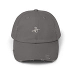 Distressed Black Cap HC Script Embroidery