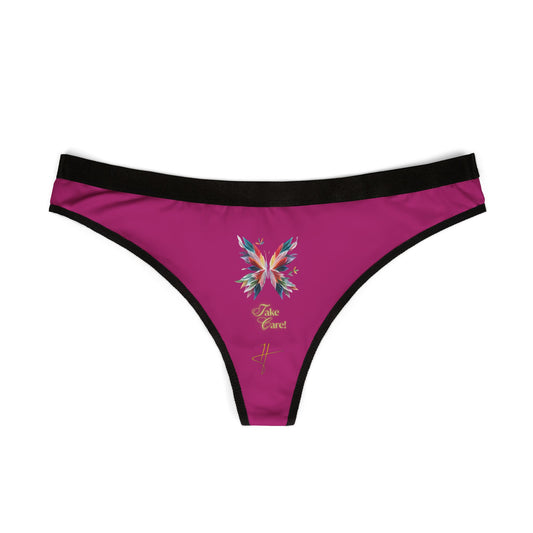 Take Care Women's Thongs Underwear PINK #PY