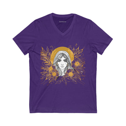 Art Line Calm v-neck t-shirt #PY