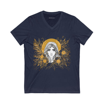 Art Line Calm v-neck t-shirt #PY