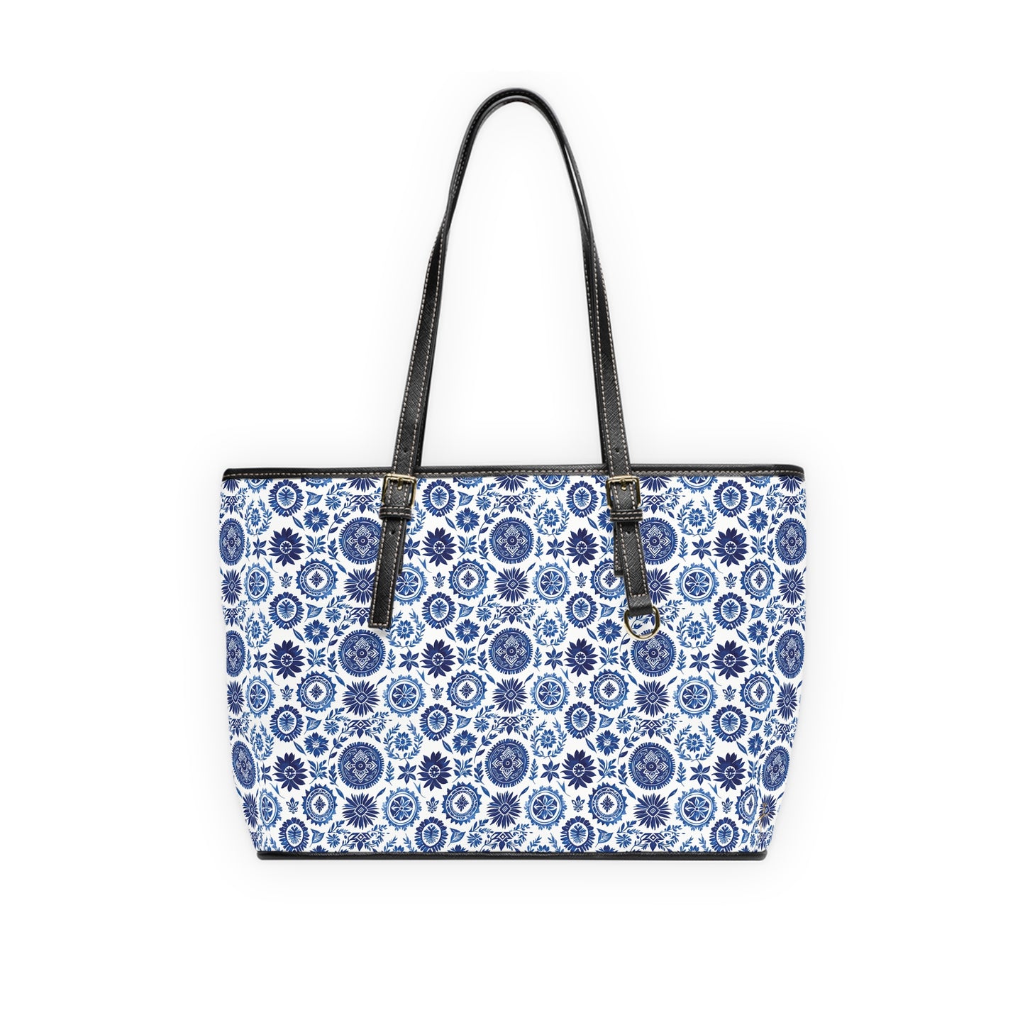 Royal Azure Leather Shoulder Bag #PY