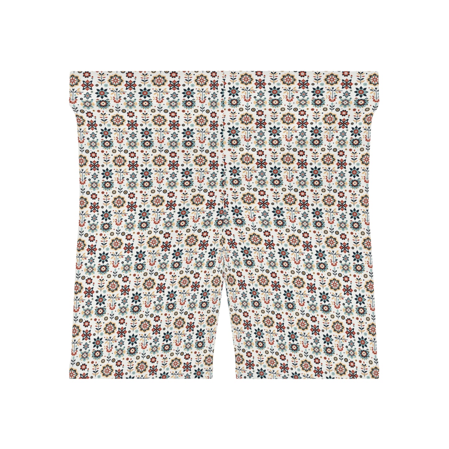 Flowered GEO Women's Biker Shorts #PY