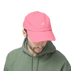 Distressed Black Cap HC Script Embroidery