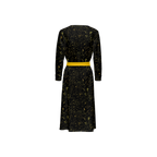 Humanchic Wave dress Wrap Dress - Black/Gold