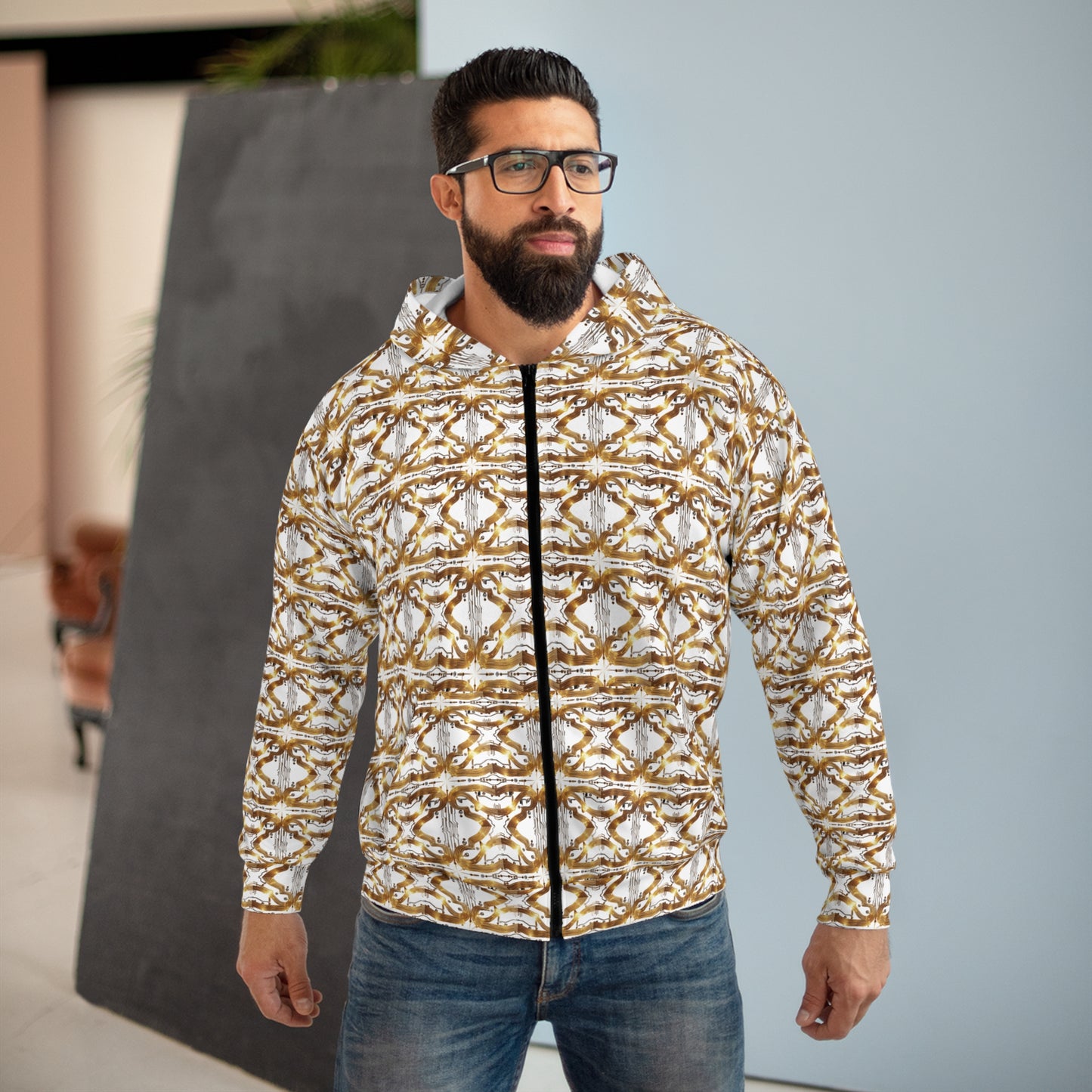 Circuit Unisex Zip Hoodie #PY