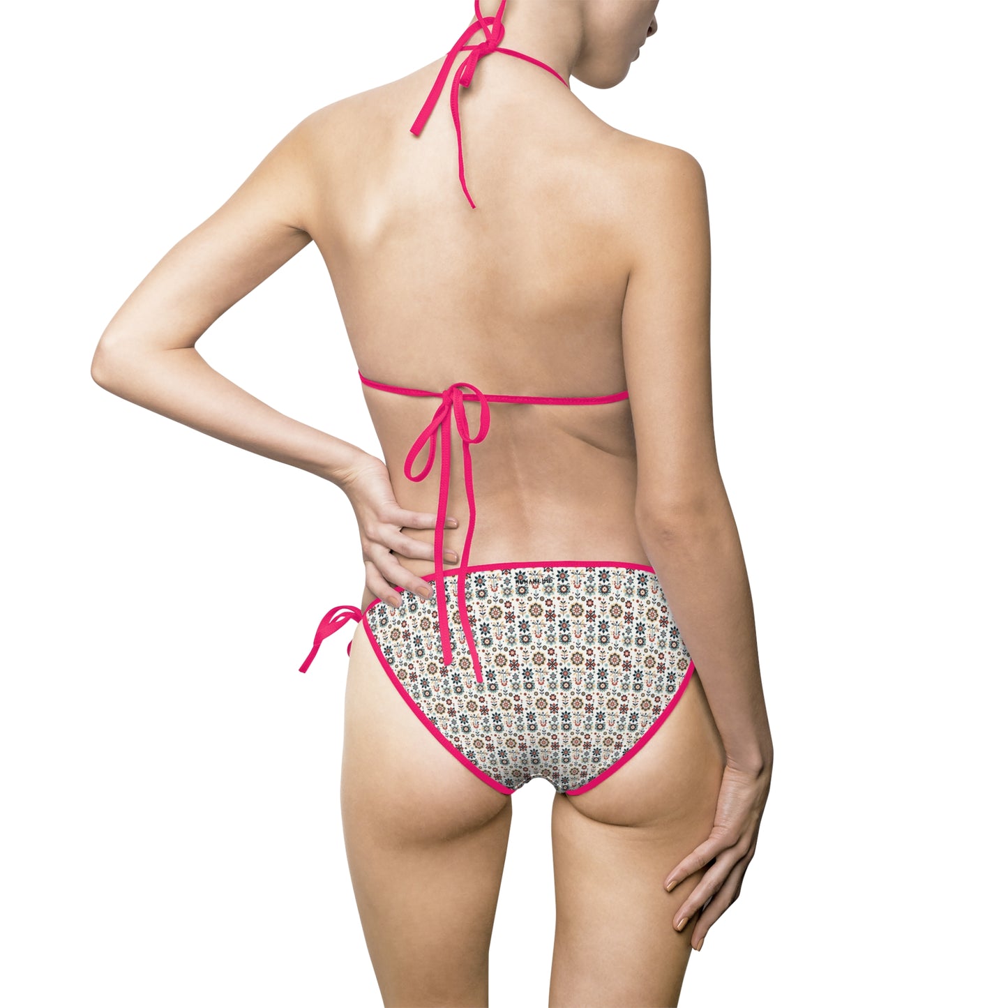 Flowered GEO Women's Bikini Swimsuit #PY