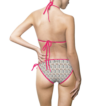 Flowered GEO Women's Bikini Swimsuit #PY