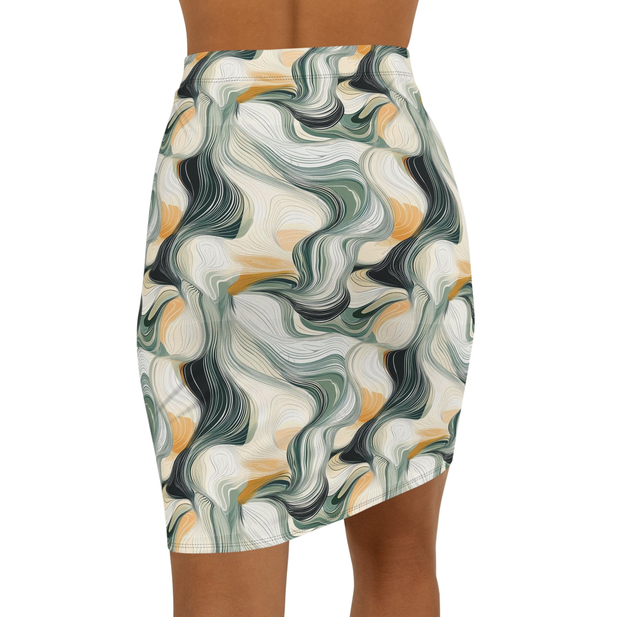 HUMANCHIC Refined abstract Pencil Skirt — Women