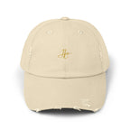 Distressed Black Cap HC Script Embroidery