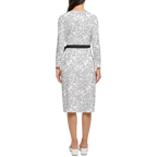 Humanchic Wave dress Wrap Dress - White/Black