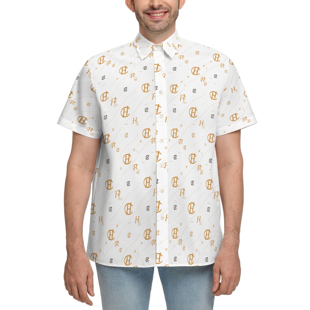 HC Classic Short-Sleeve Button-Up Shirt-Cotton Feel