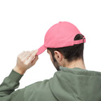 Distressed Black Cap HC Script Embroidery