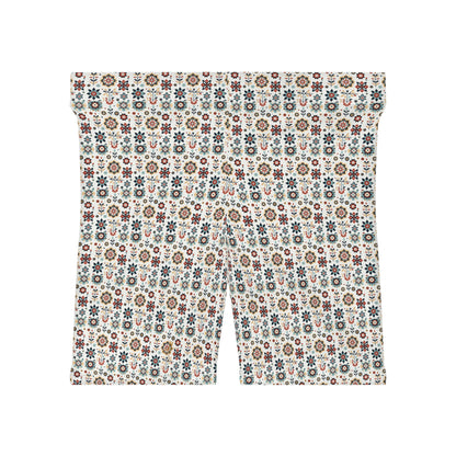 Flowered GEO Women's Biker Shorts #PY