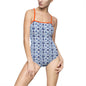 Royal Azure Thin One-Piece Swimsuit #PY