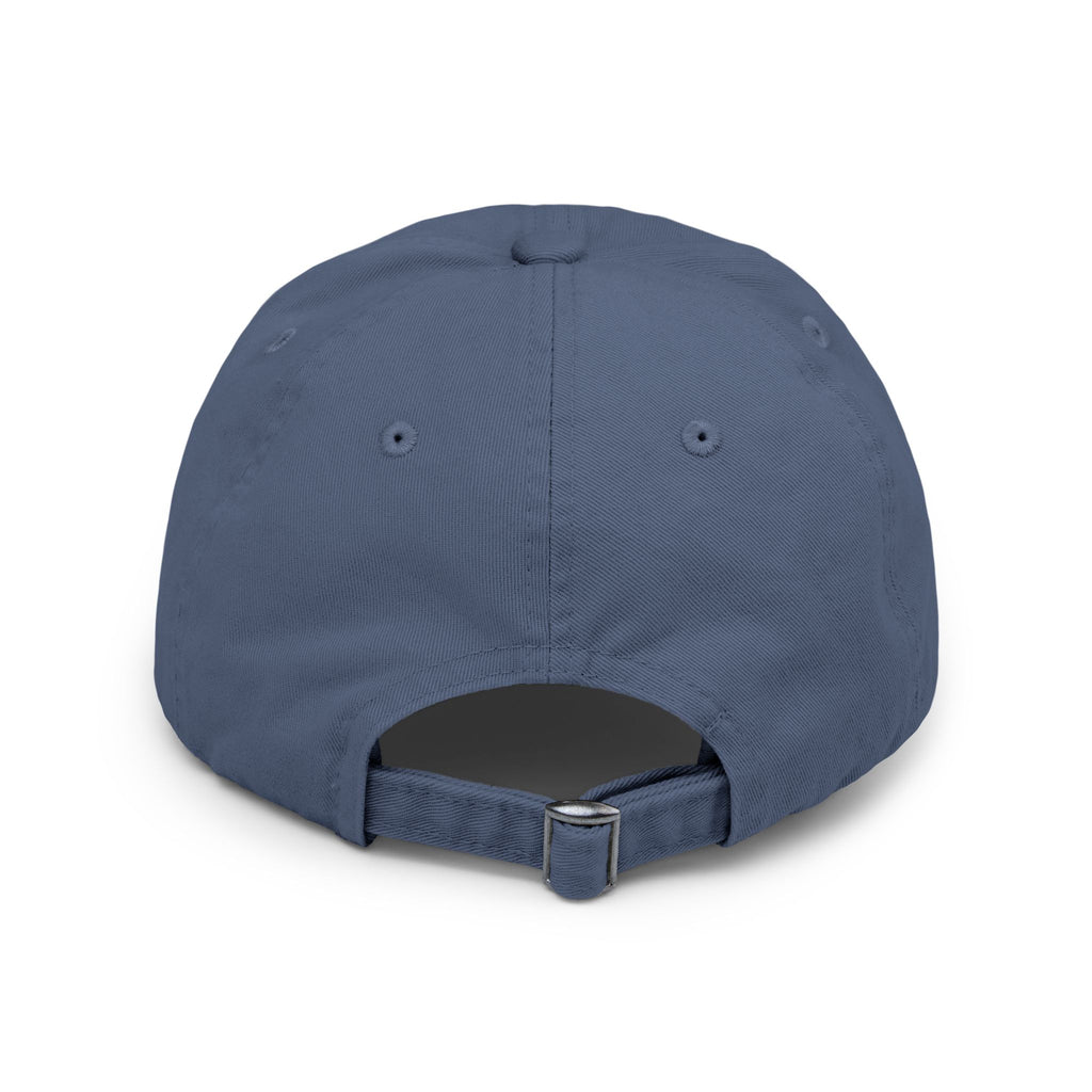Distressed Black Cap HC Script Embroidery
