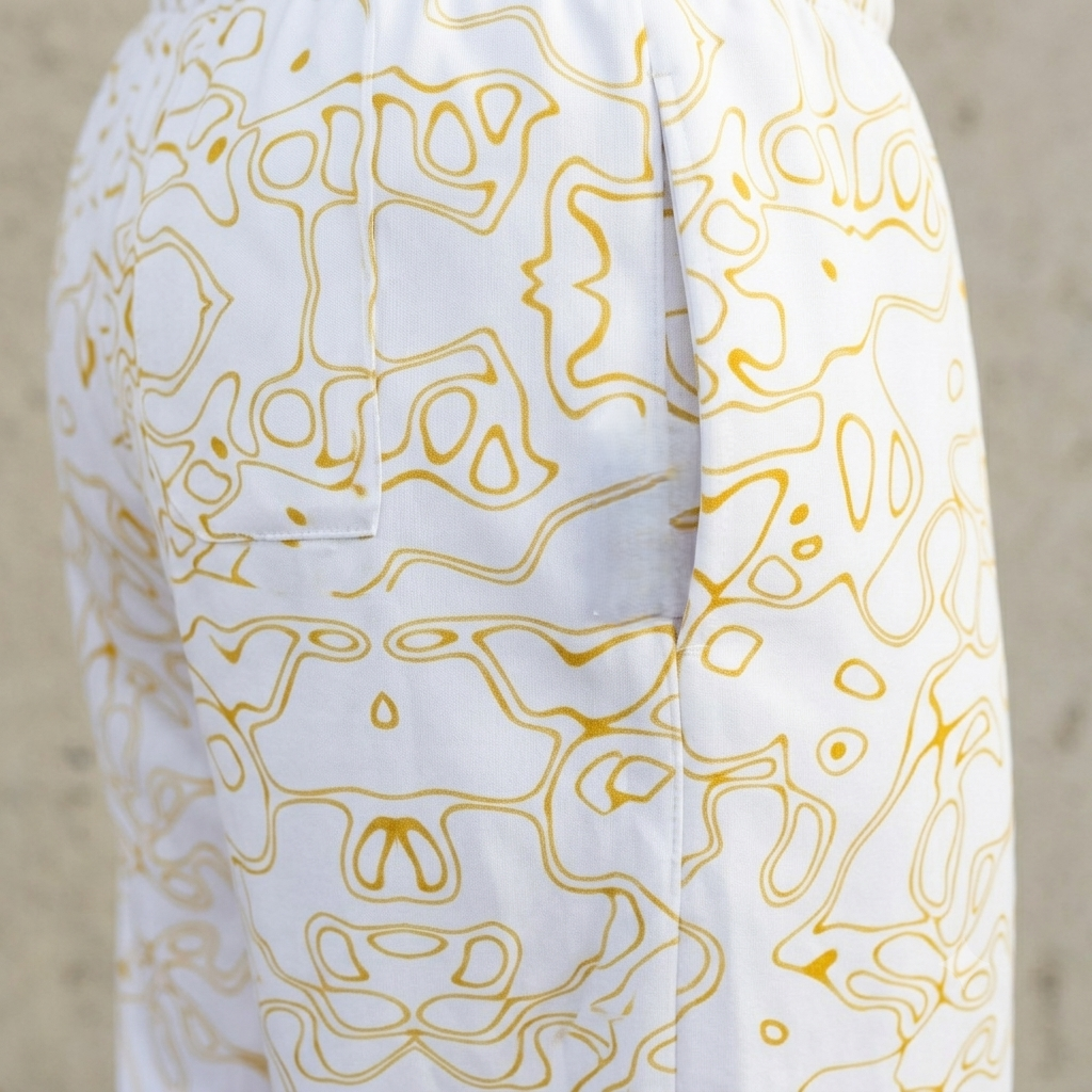 HUMANCHIC Waves Wide-Leg Pants — Women · Gold