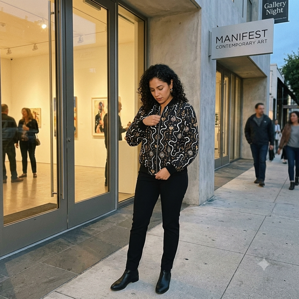 HUMANCHIC Matrix Bomber Jacket — Women