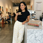 HUMANCHIC Waves Wide-Leg Pants — Women · Gold
