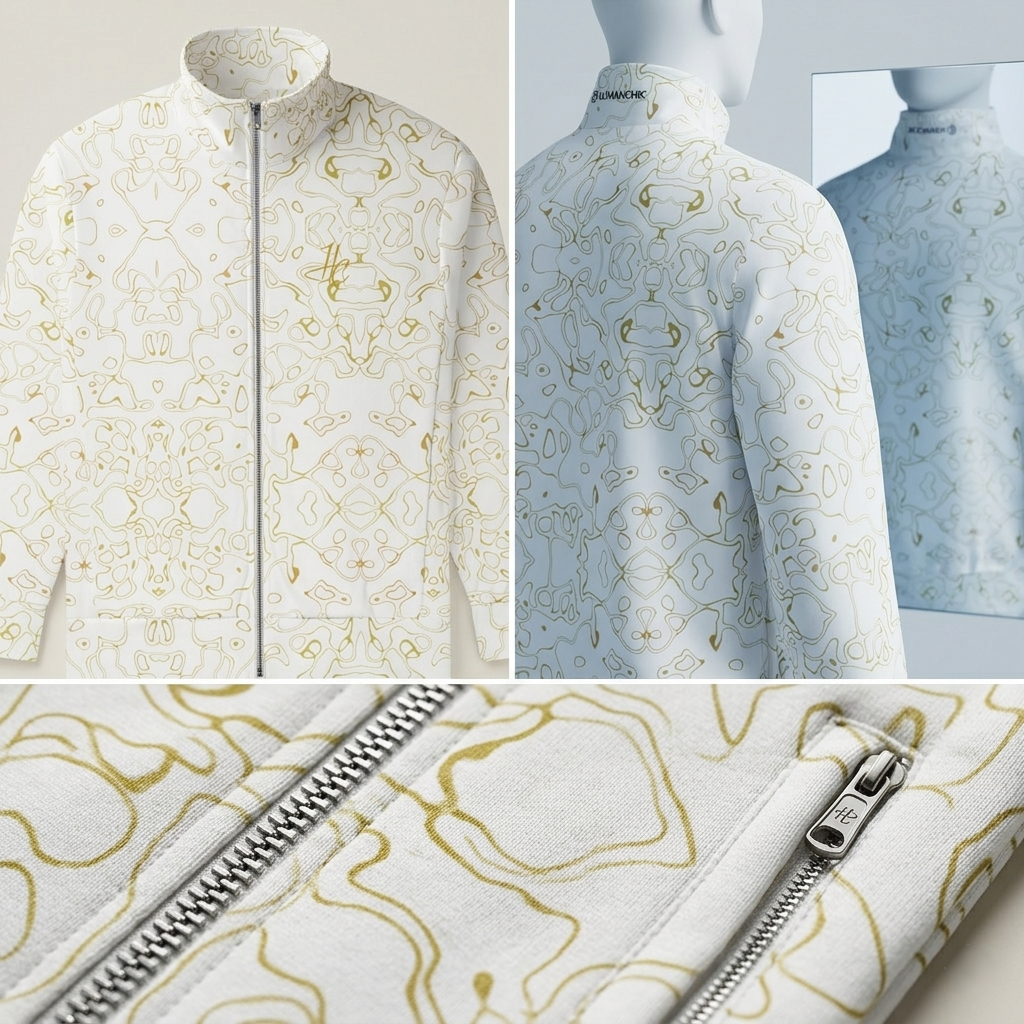 HUMANCHIC Atelier Everyday Track Jacket — Golden Waves — Men