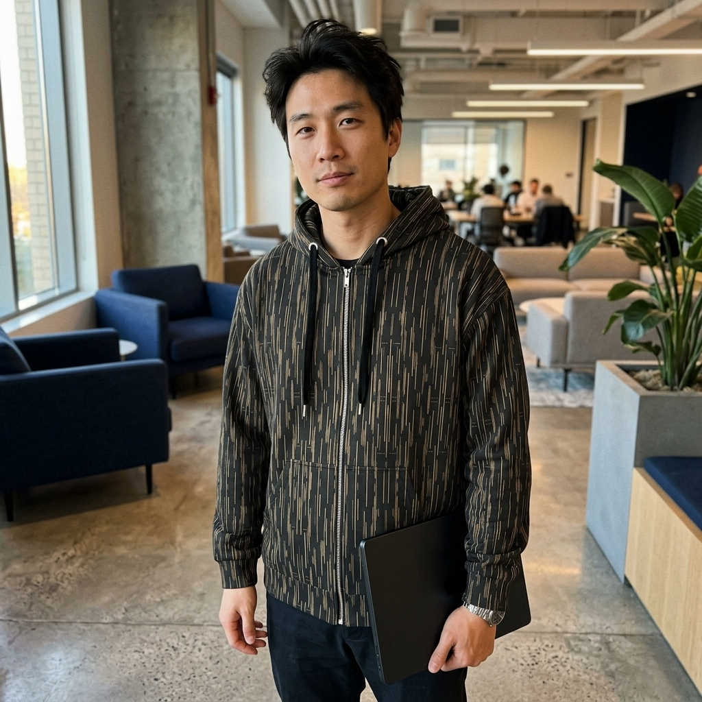 HUMANCHIC Matrix Zip Hoodie — Men