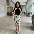 HUMANCHIC Refined abstract Pencil Skirt — Women