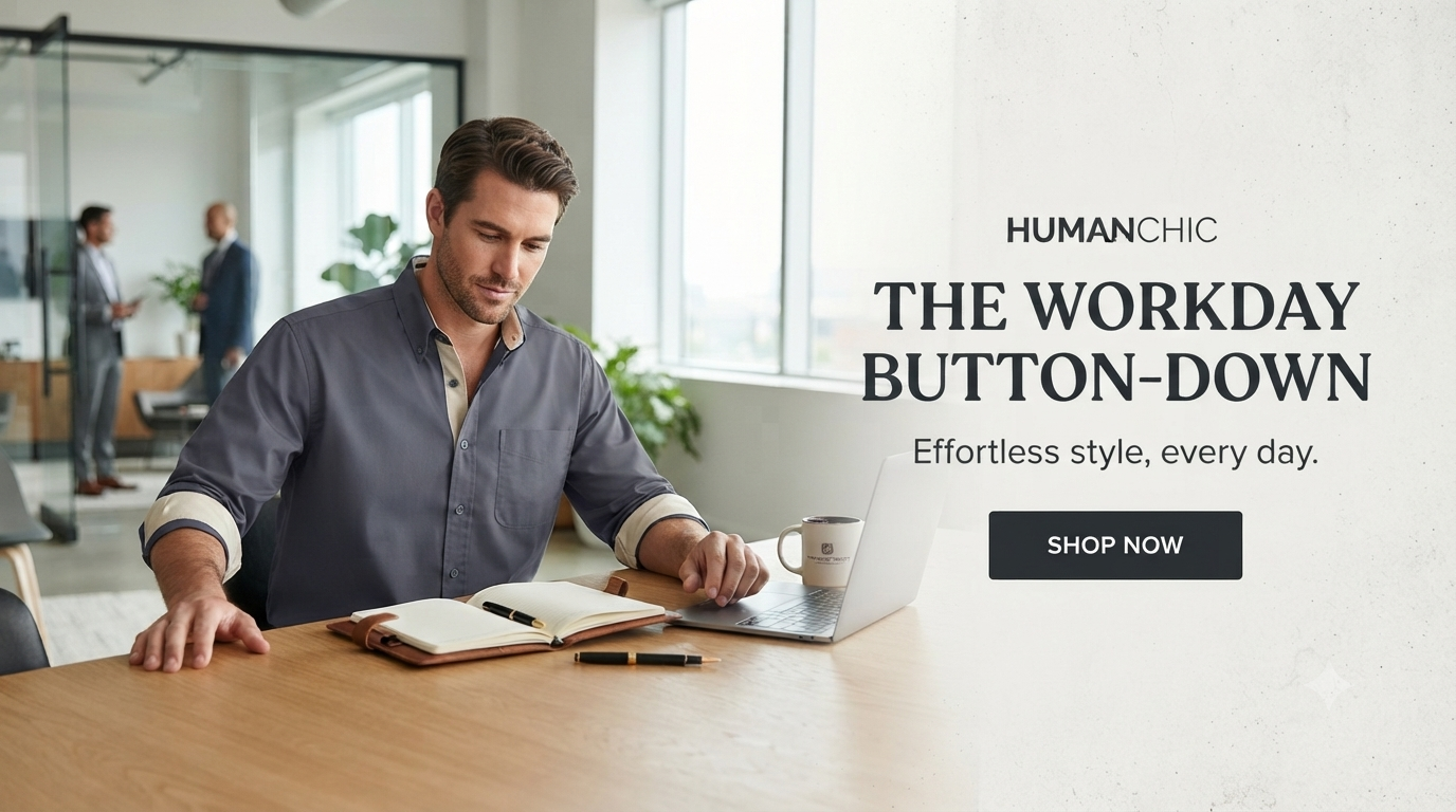 Chemise boutonnée Workday HUMANCHIC — Hommes