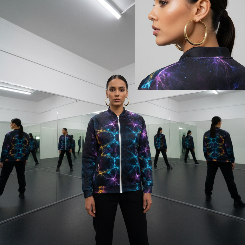 Blouson aviateur unisexe HUMANCHIC Cosmos Atelier – Quotidien