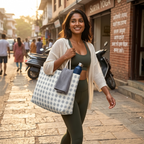 HUMANCHIC Atelier Everyday Diamond Folk Oversized Weekender Bag — Unisex