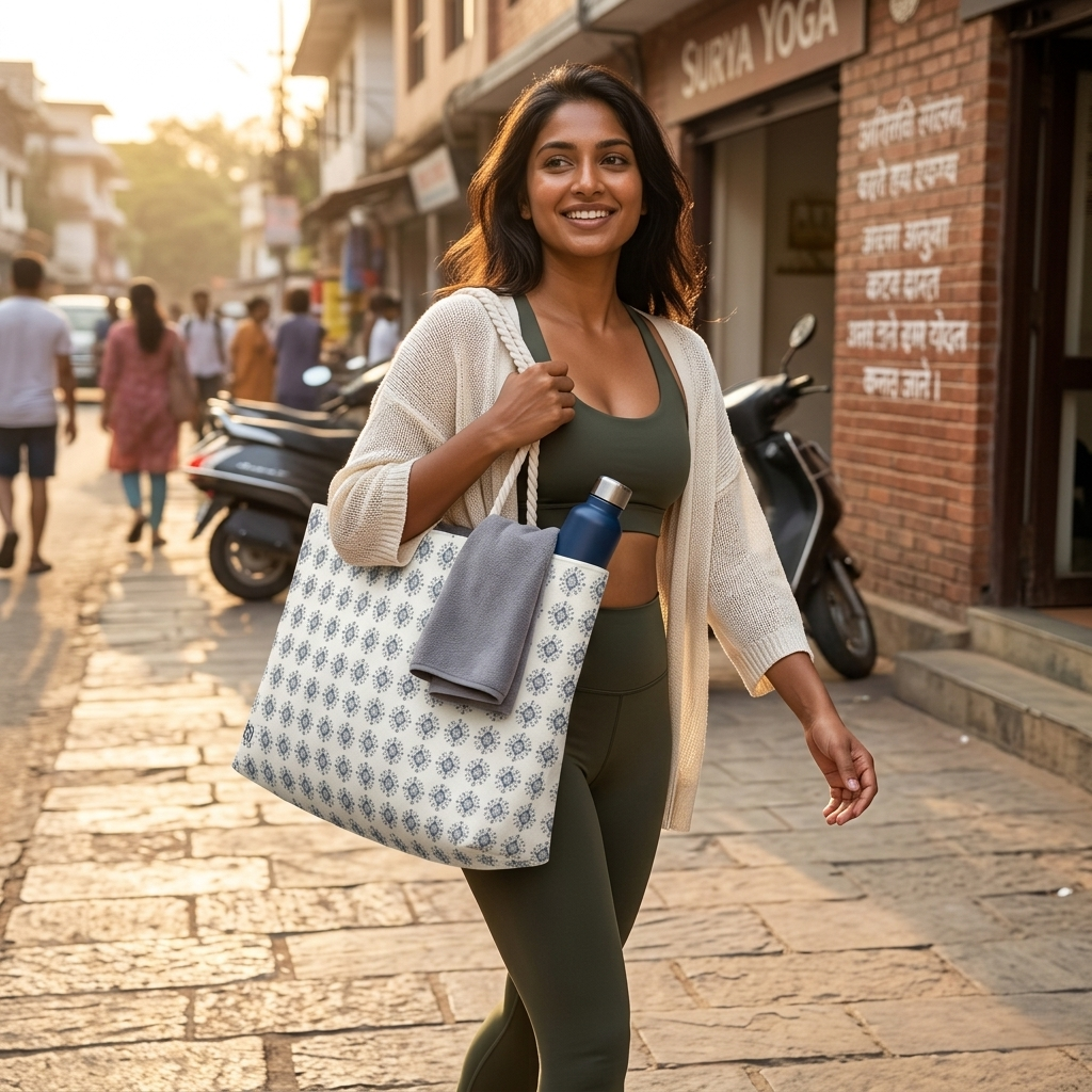 HUMANCHIC Atelier Everyday Diamond Folk Oversized Weekender Bag — Unisex