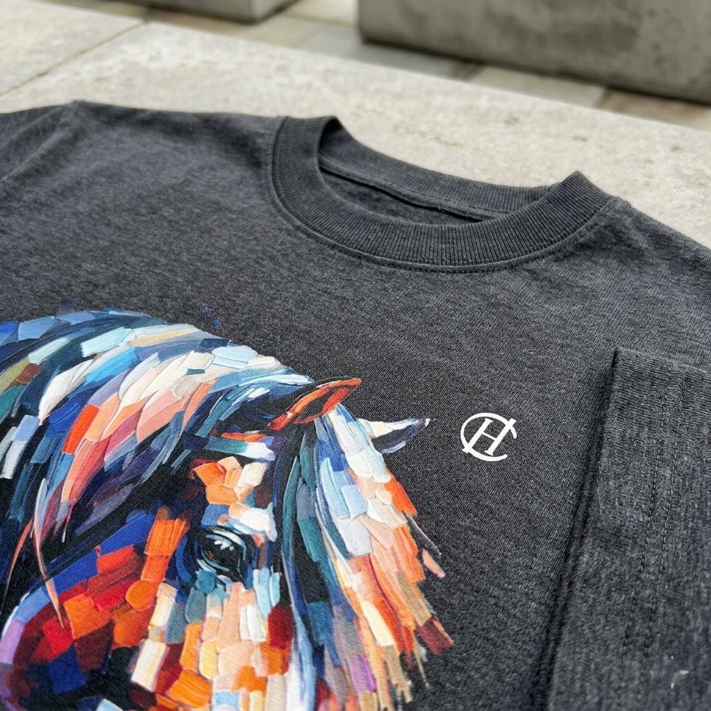 HUMANCHIC Structured Horse T-Shirt — Men
