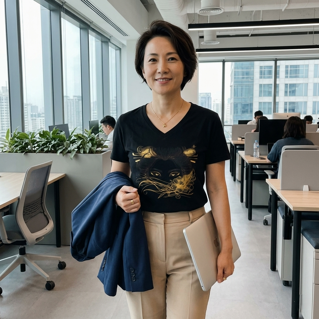 HUMANCHIC Refined V-Neck Tee — Women
