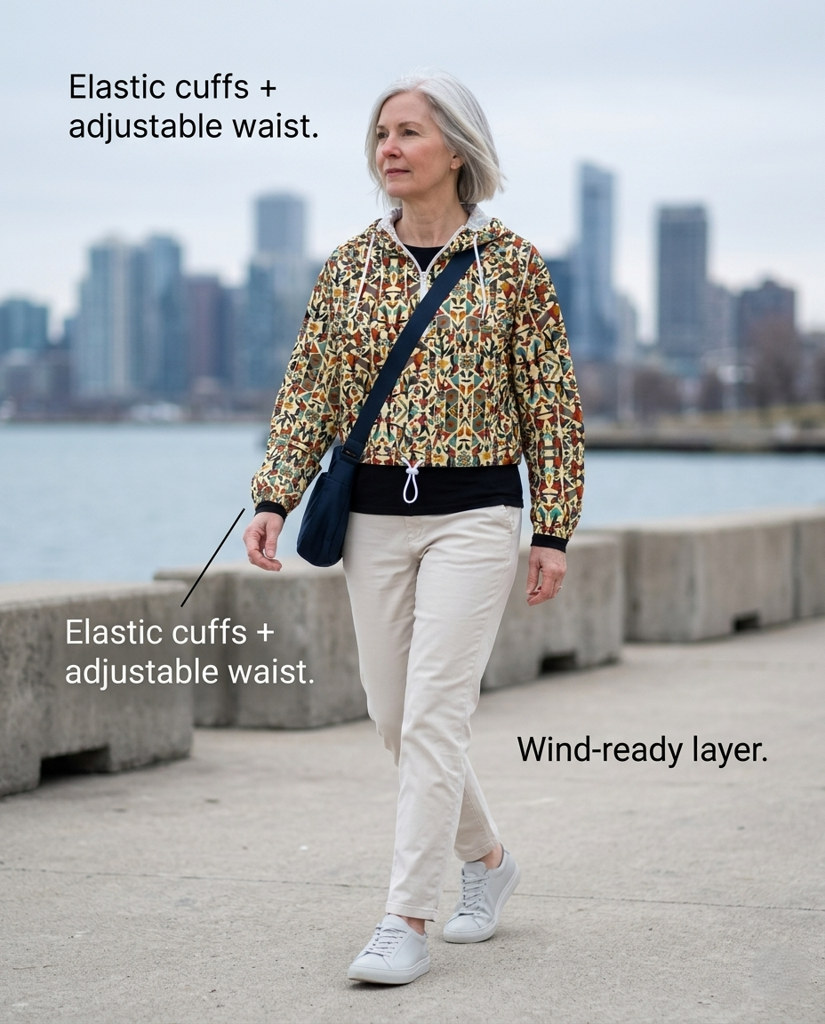 HUMANCHIC SAMKA AFRIK Windbreaker — Women