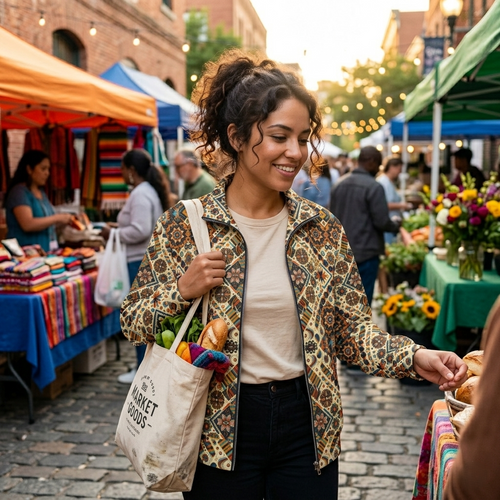 HUMANCHIC Afrik Travel-ready Track Jacket — Women