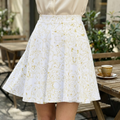 HUMANCHIC Golden Waves Skater Skirt — Women