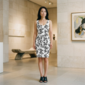 HUMANCHIC Workday Botanical Bodycon Dress — Women · White