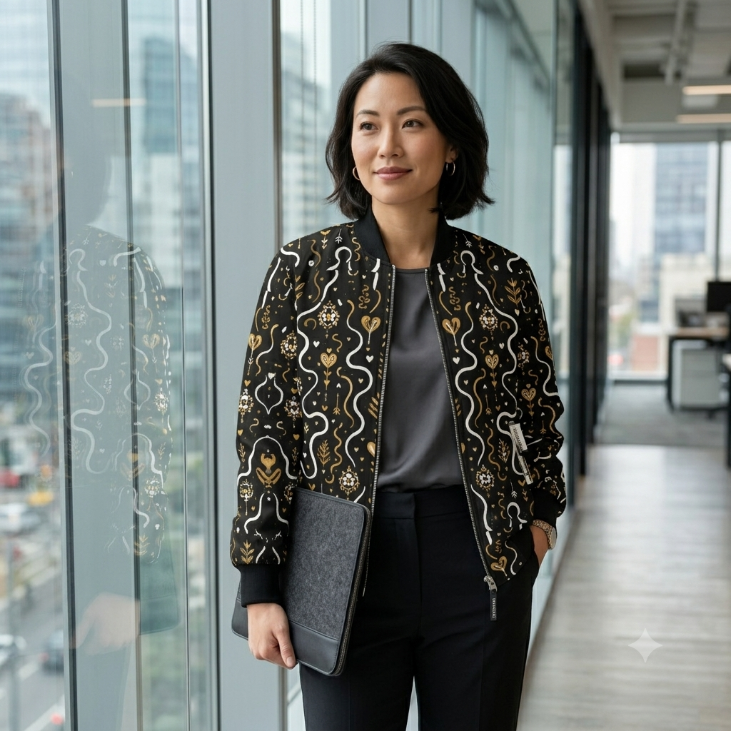 HUMANCHIC Matrix Bomber Jacket — Women