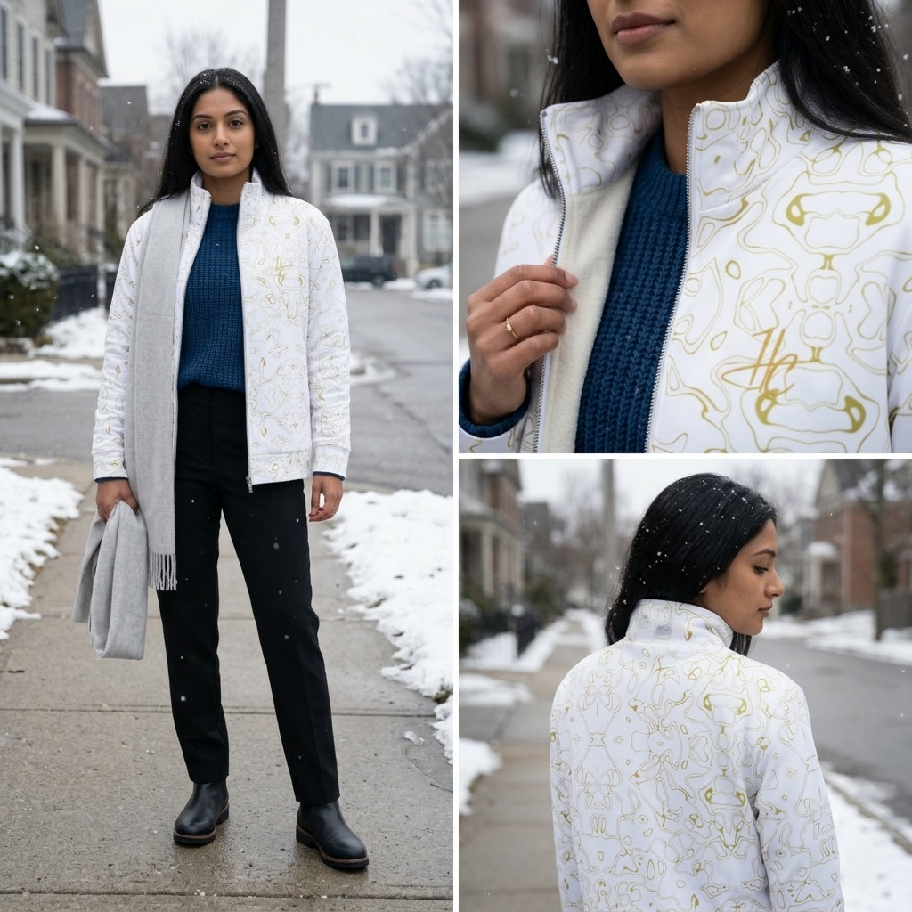 HUMANCHIC Atelier Everyday Track Jacket — Golden Waves — Women