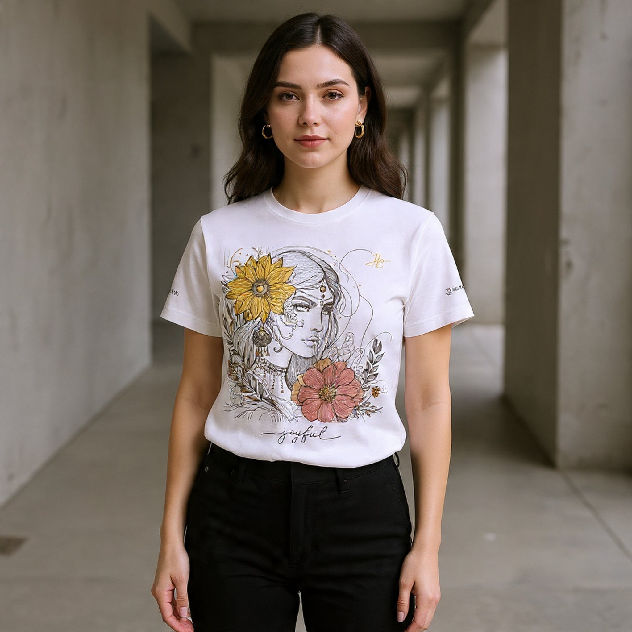 HUMANCHIC Atelier Everyday Art Line Tee — Women