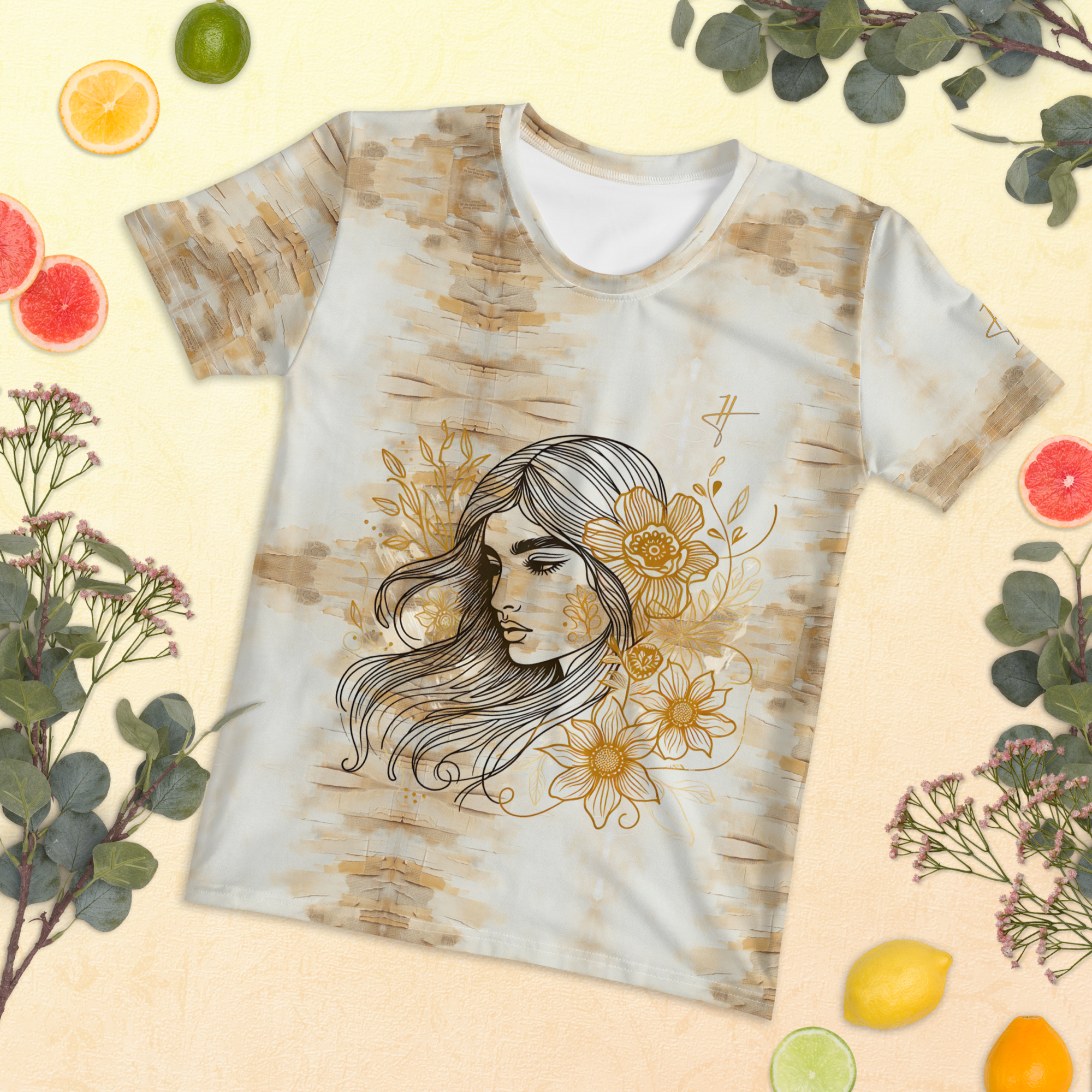 HUMANCHIC Art Line papier-mache T-shirt