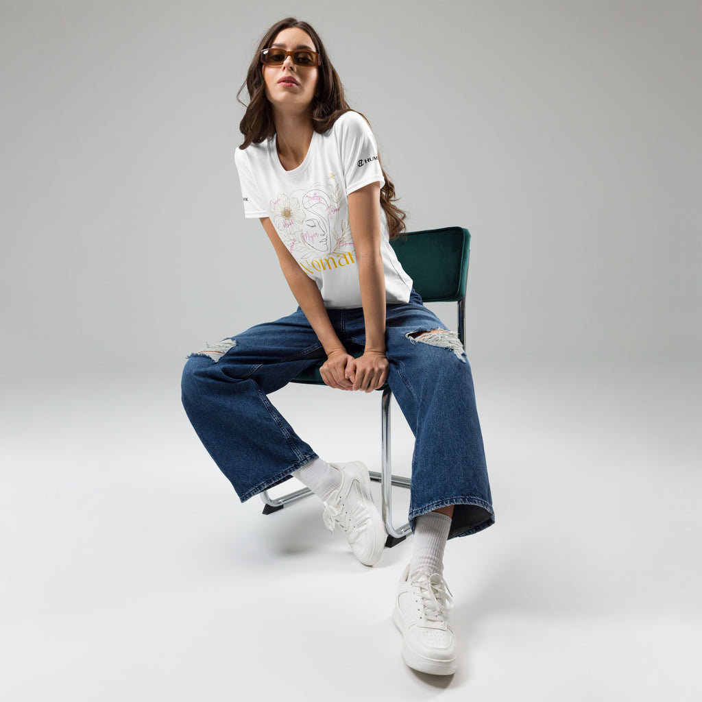 HUMANCHIC Art Line Language T-Shirt — Women