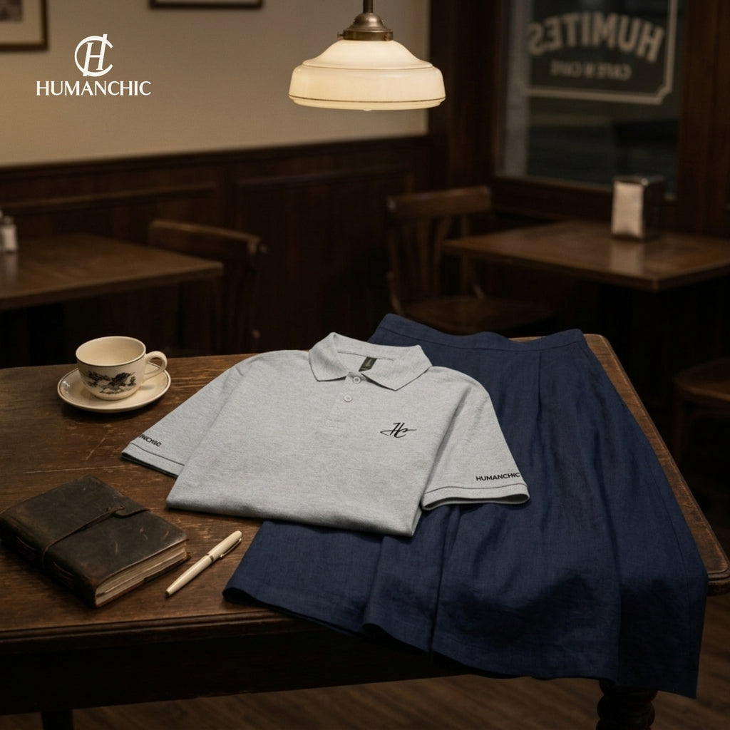 HUMANCHIC Refined Piqué Polo — Women